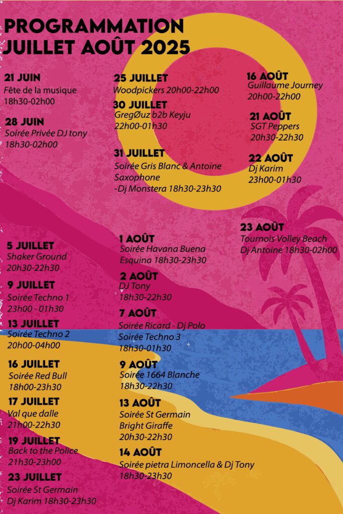 programmation-bahia-ete-2025-bar-plage-concerts-soirees-dj-pornic